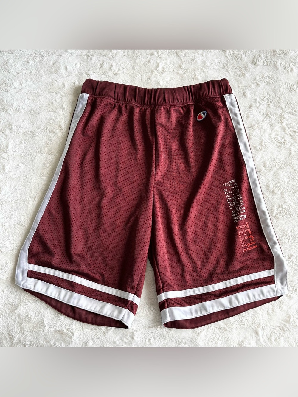 Vintage Virginia Tech Shorts Mens Medium 9” Maroon Champion VT Drawstring Hokies